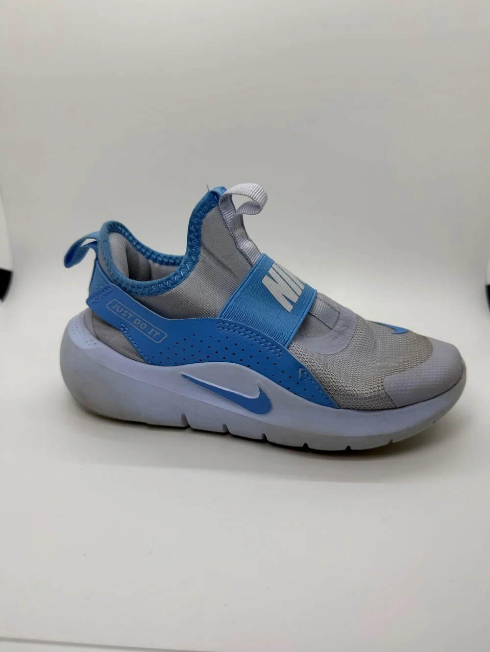 Nike Flex Runner 4 PS IF2894-006 Ghost Blue Slip On Running Shoes Kids Size 13C